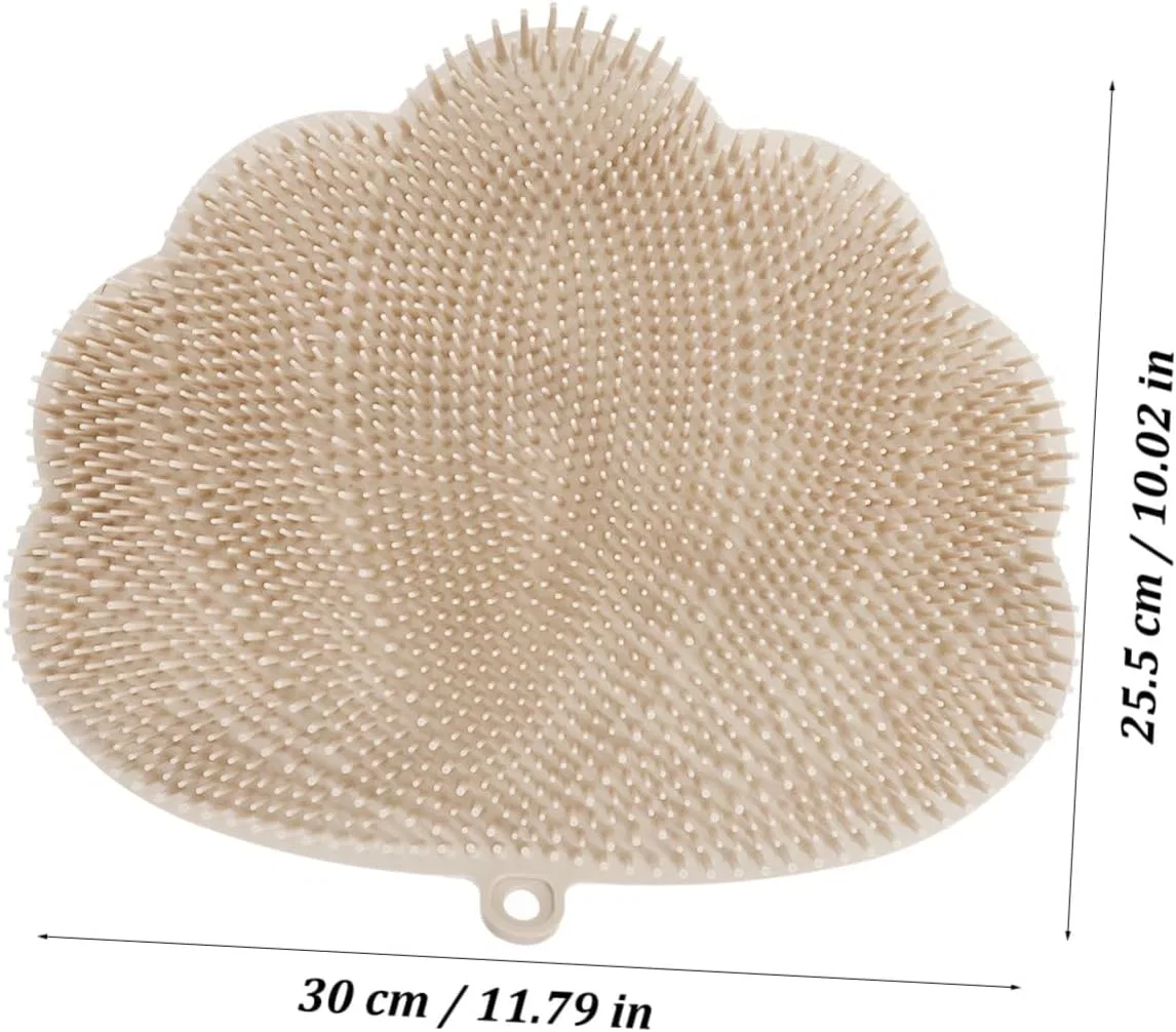 Щетка для спины настенная с присосками, DECOMELODY, 30x25.5x2 см — фото 2