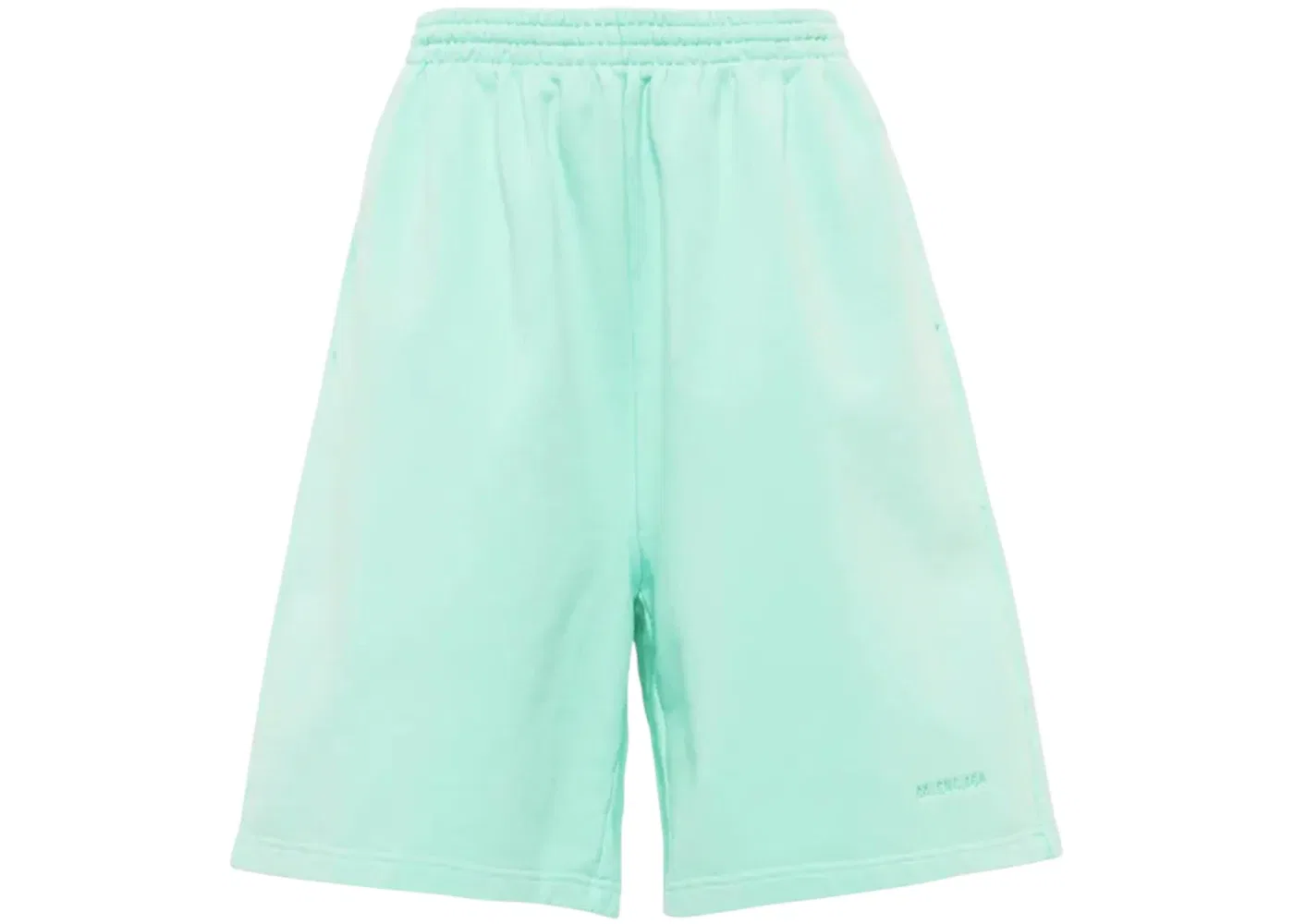 Мужские шорты с вышитым логотипом Balenciaga, Mint Green