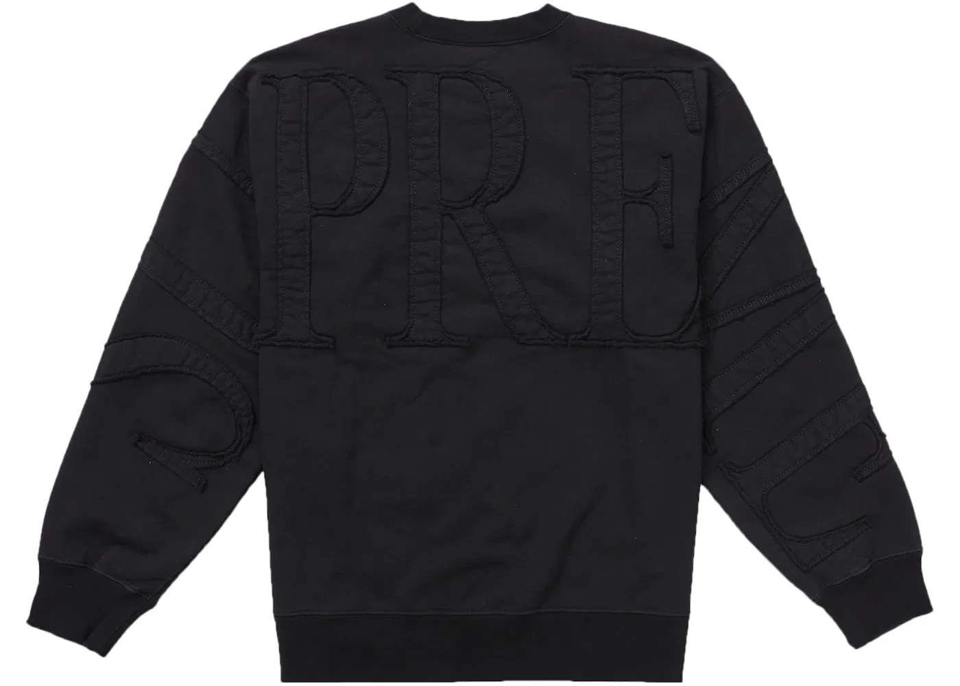 Мужской свитшот с аппликацией Supreme Crewneck, Black — фото 2