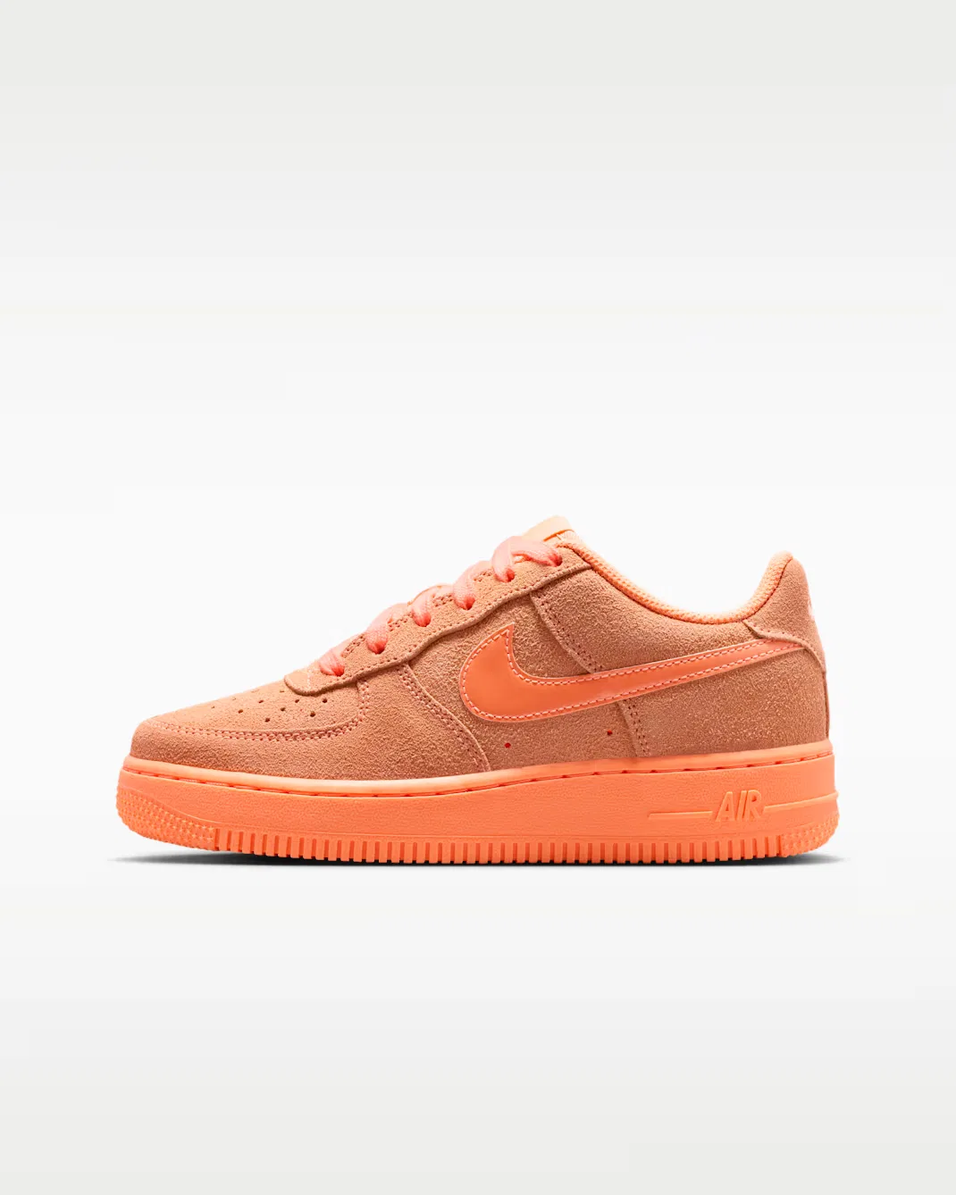 Кроссовки для детей постарше Nike Air Force 1 Suede, Orange Pulse/Orange Pulse/Orange Pulse