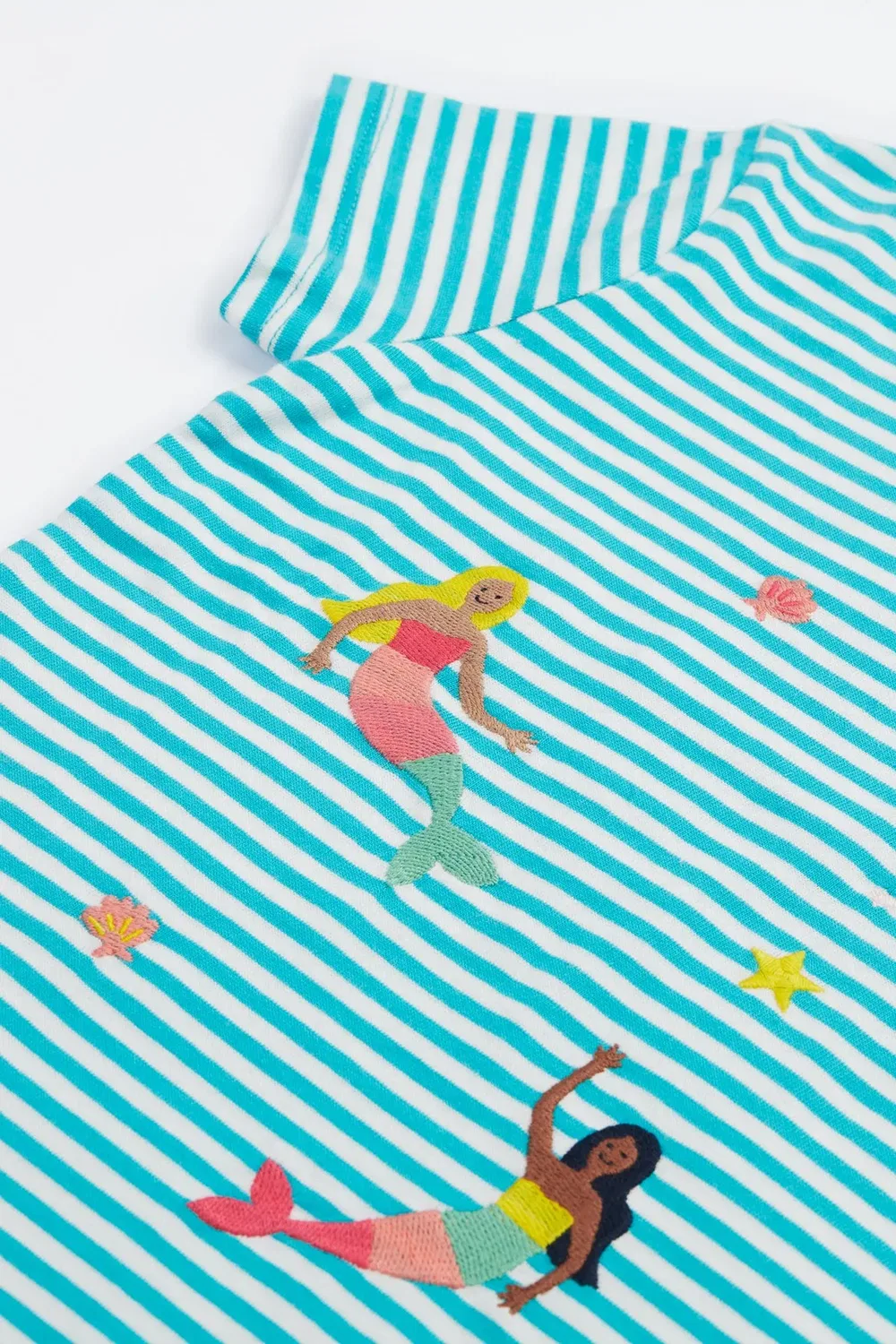 Детская футболка с вышивкой Ennis Frugi, Blue — фото 2