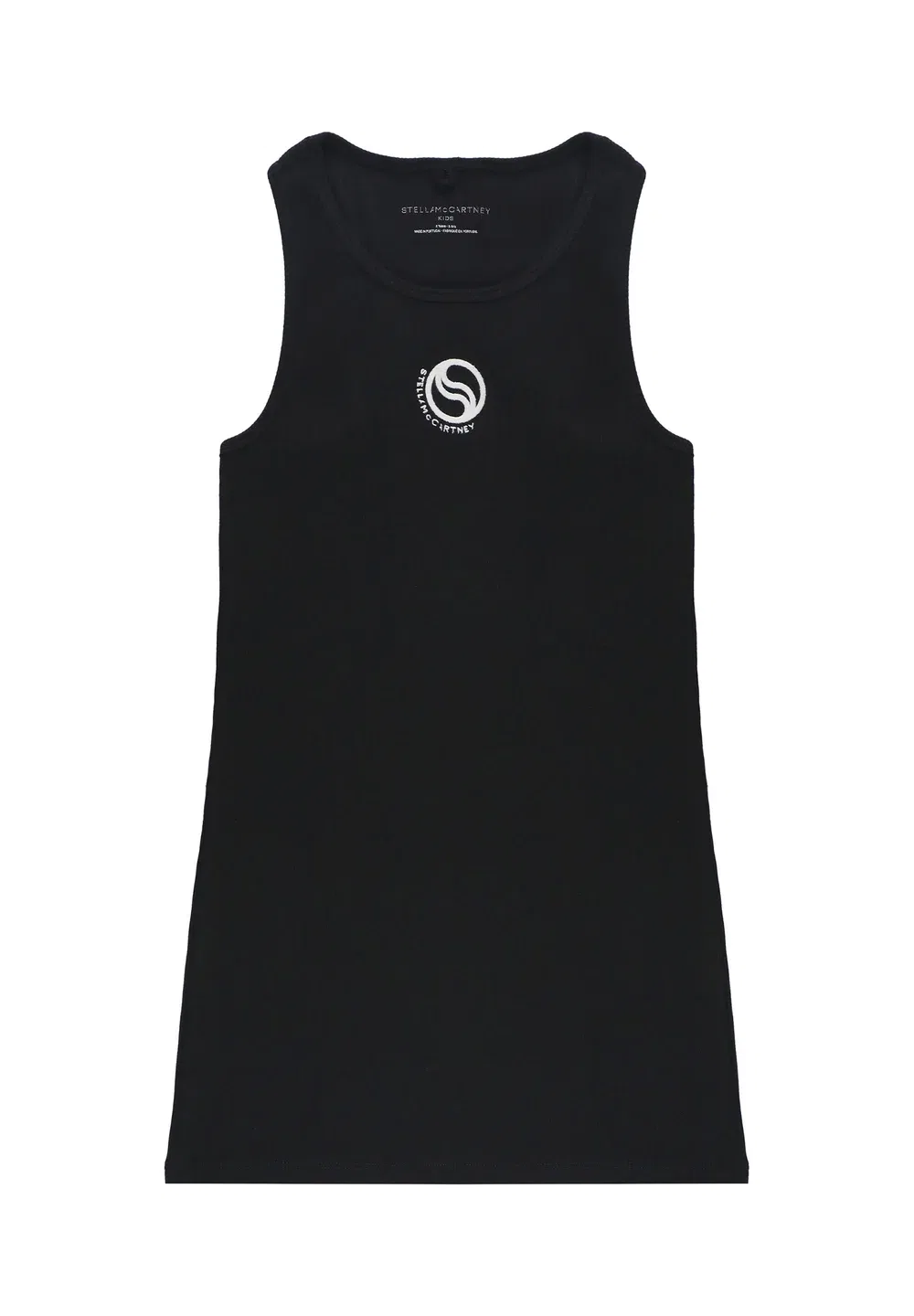 Abito con Stampa - платье из джерси Stella Mccartney Kids, Nero