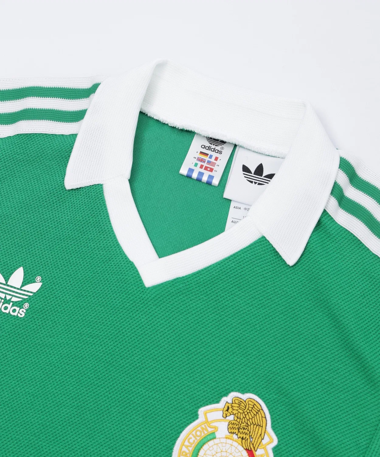 Мужская футболка с V-образным вырезом Mexico Home Jersey 1986 Adidas Originals, Green — фото 4