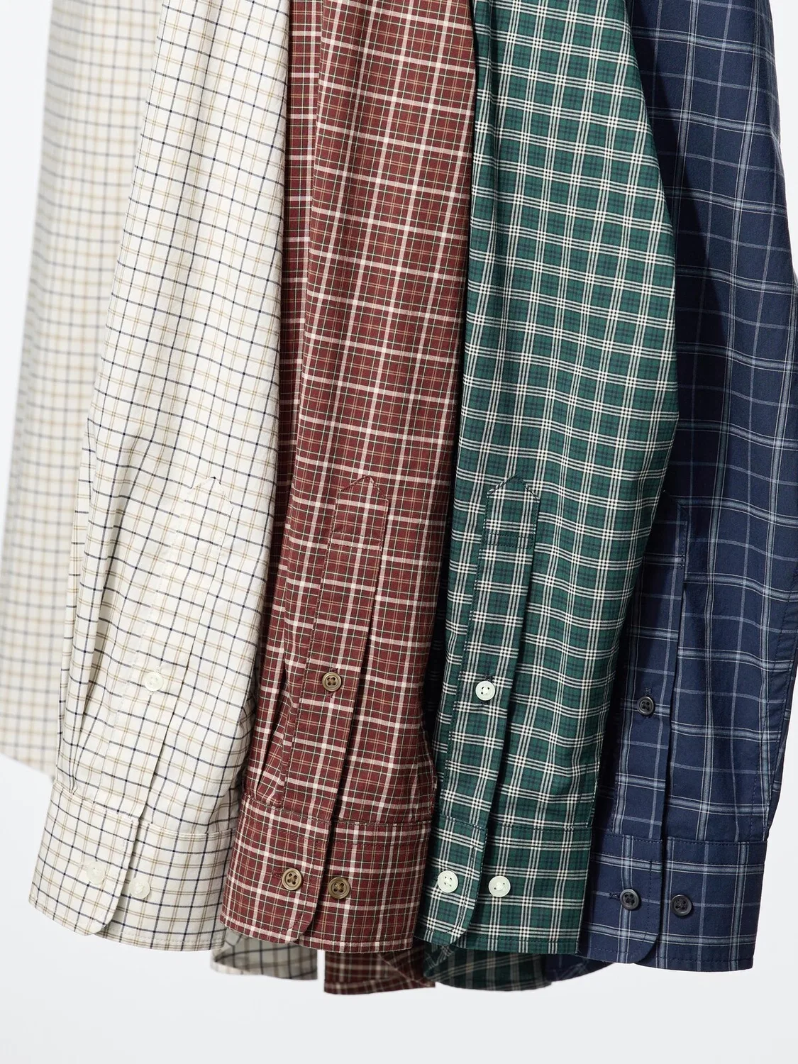 Рубашка Uniqlo, клетчатая, зеленый — фото 4