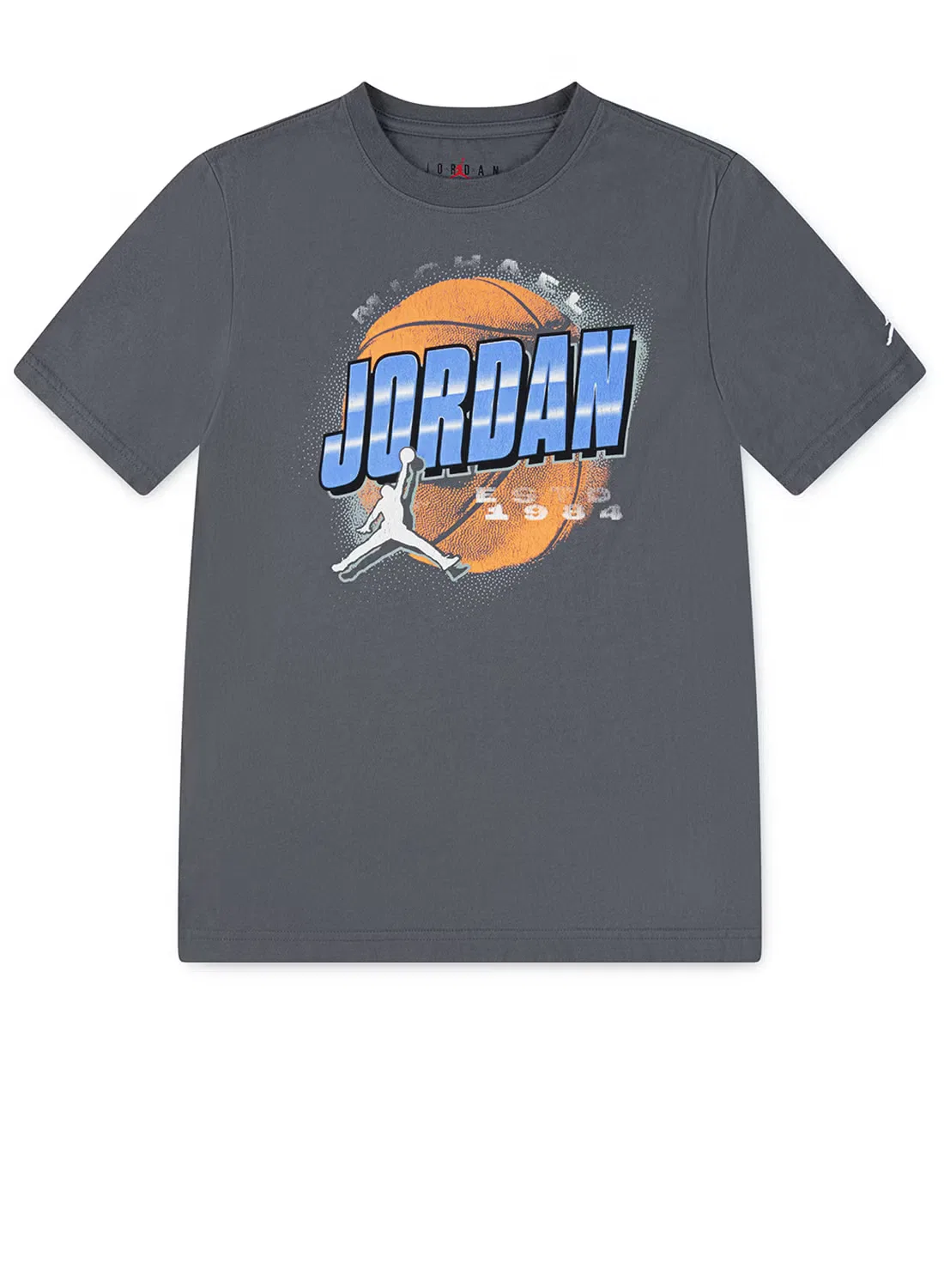 Футболка с принтом Jdb distressed chrome Jordan, серый