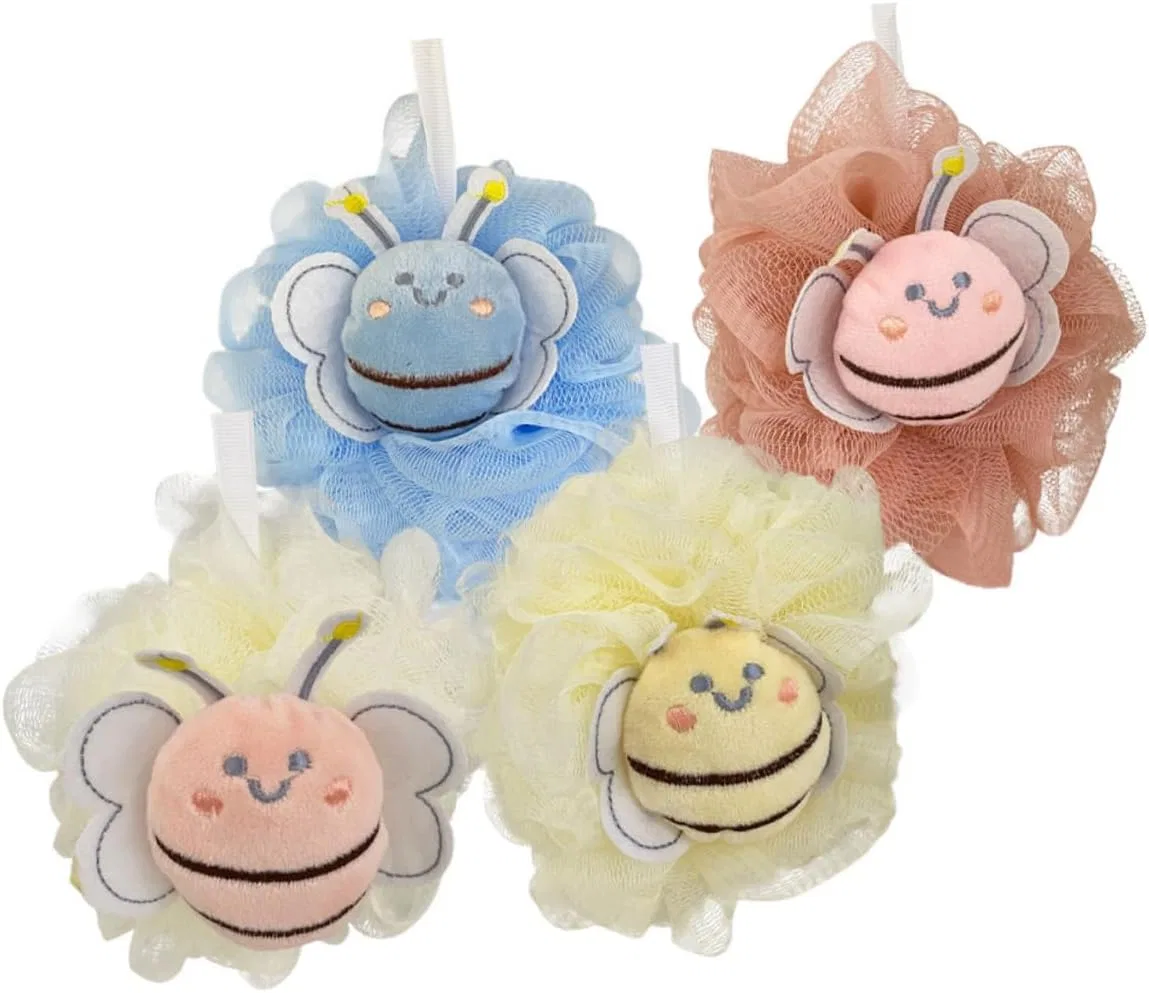 Мочалка для душа Alipis, 4 шт, форма животных, Nylon