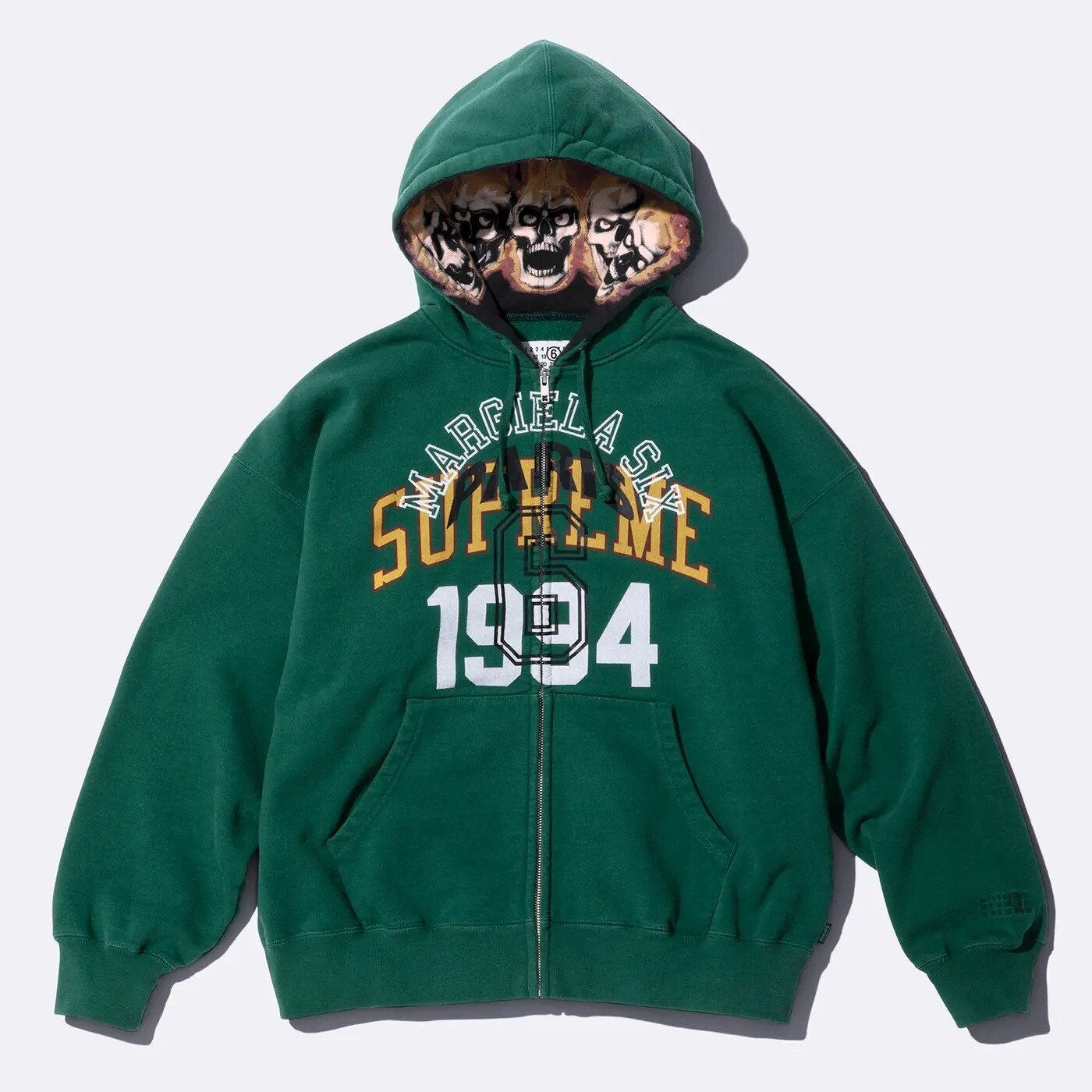 

Толстовка Supreme x MM6 Maison Margiela Zip Up, темно-зеленый
