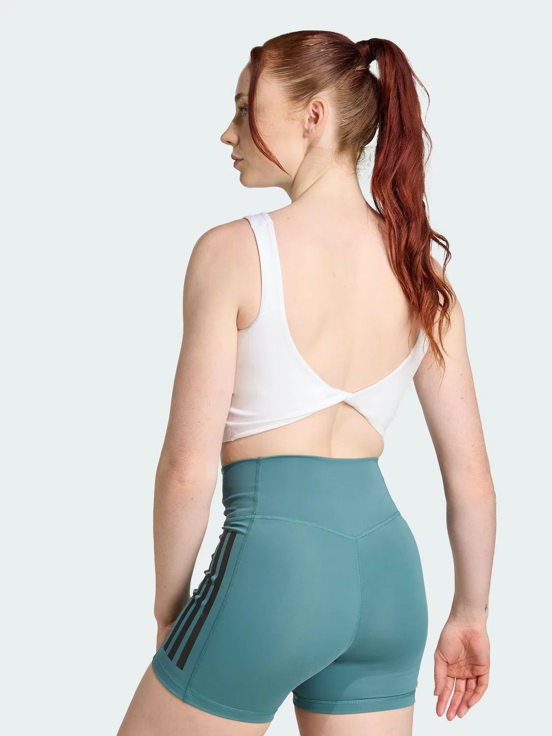 Топ-бра, Light Support Bra Tank Top adidas, белый — фото 3