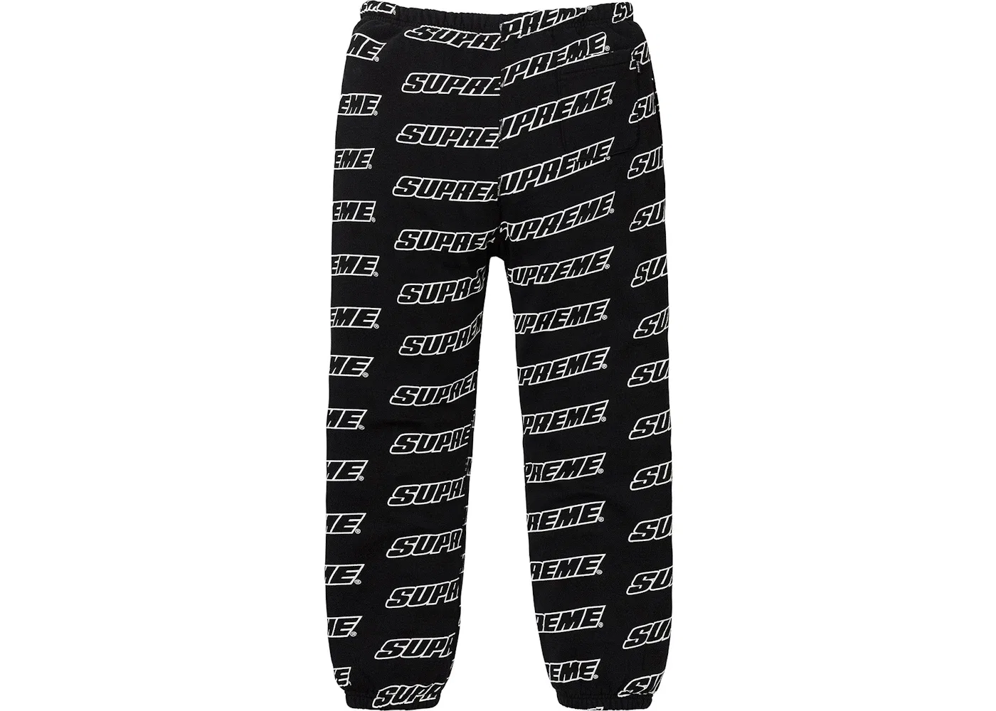 Мужские спортивные штаны с принтом Supreme, Sweatpant, Black — фото 2