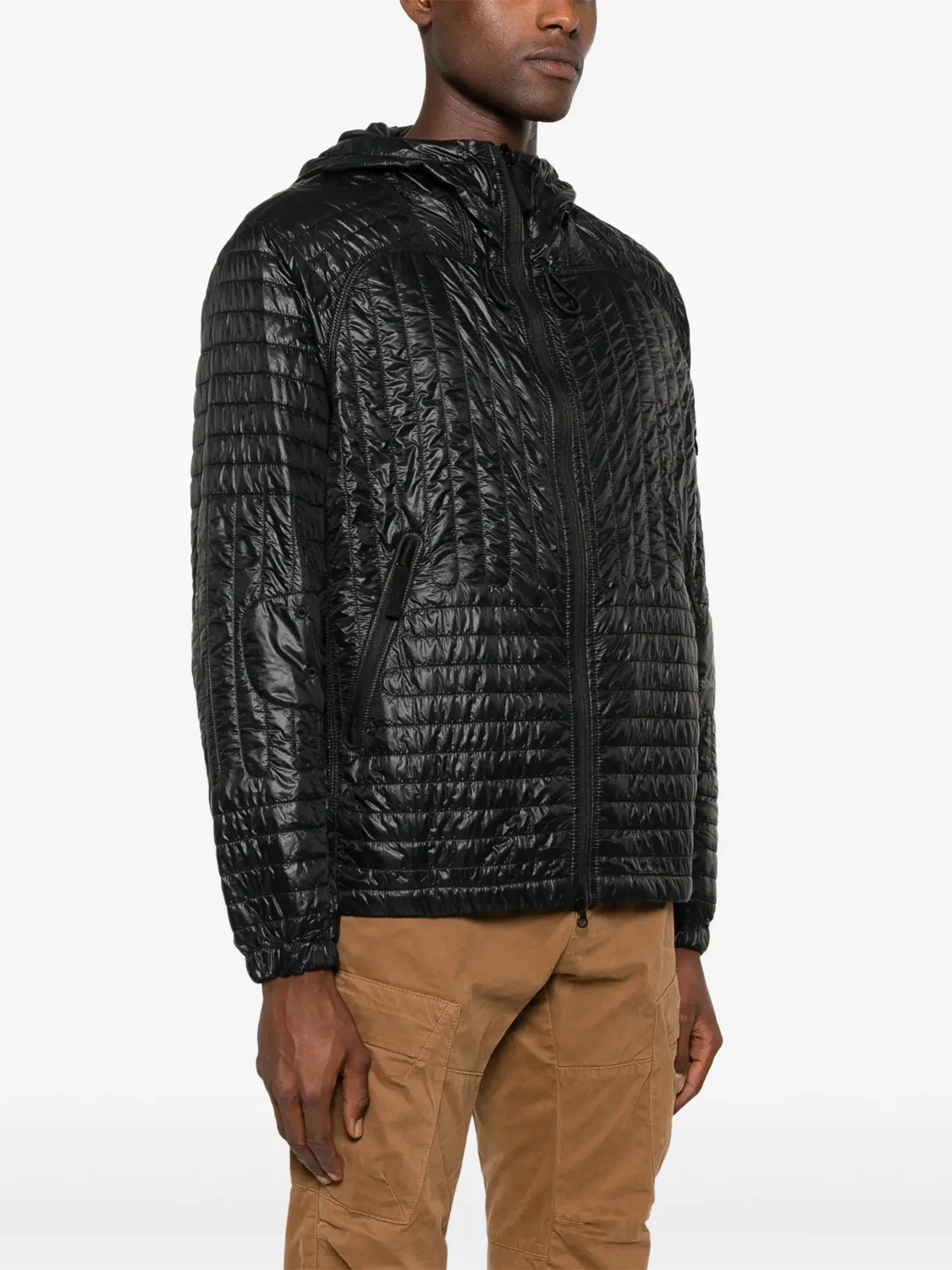 Stone Island Куртка с бейджем Compass, черная — фото 3