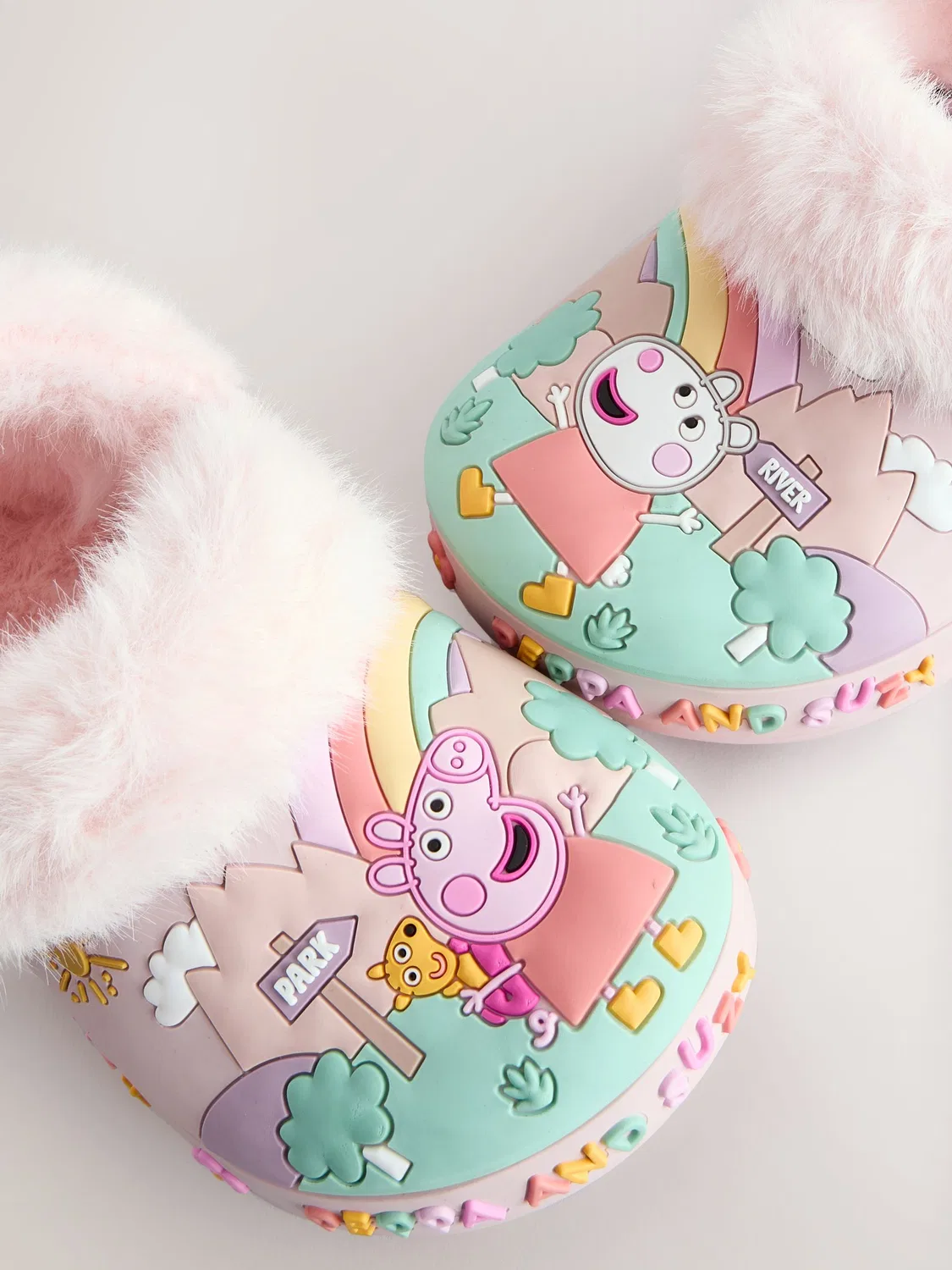 Тапочки Peppa Pig утепленные Next, розовый — фото 2