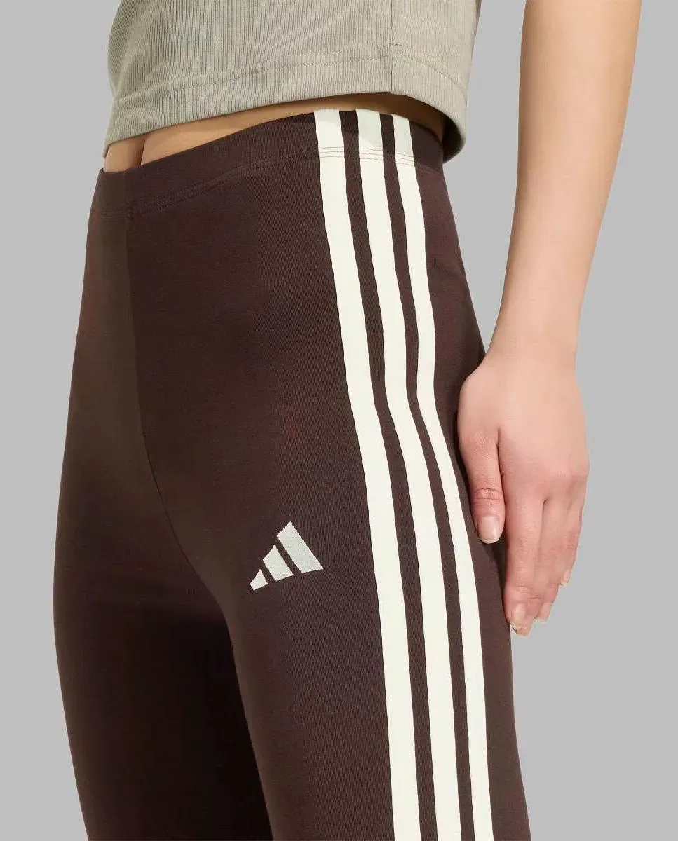 Женские леггинсы с высокой талией adidas, Marrón — фото 4