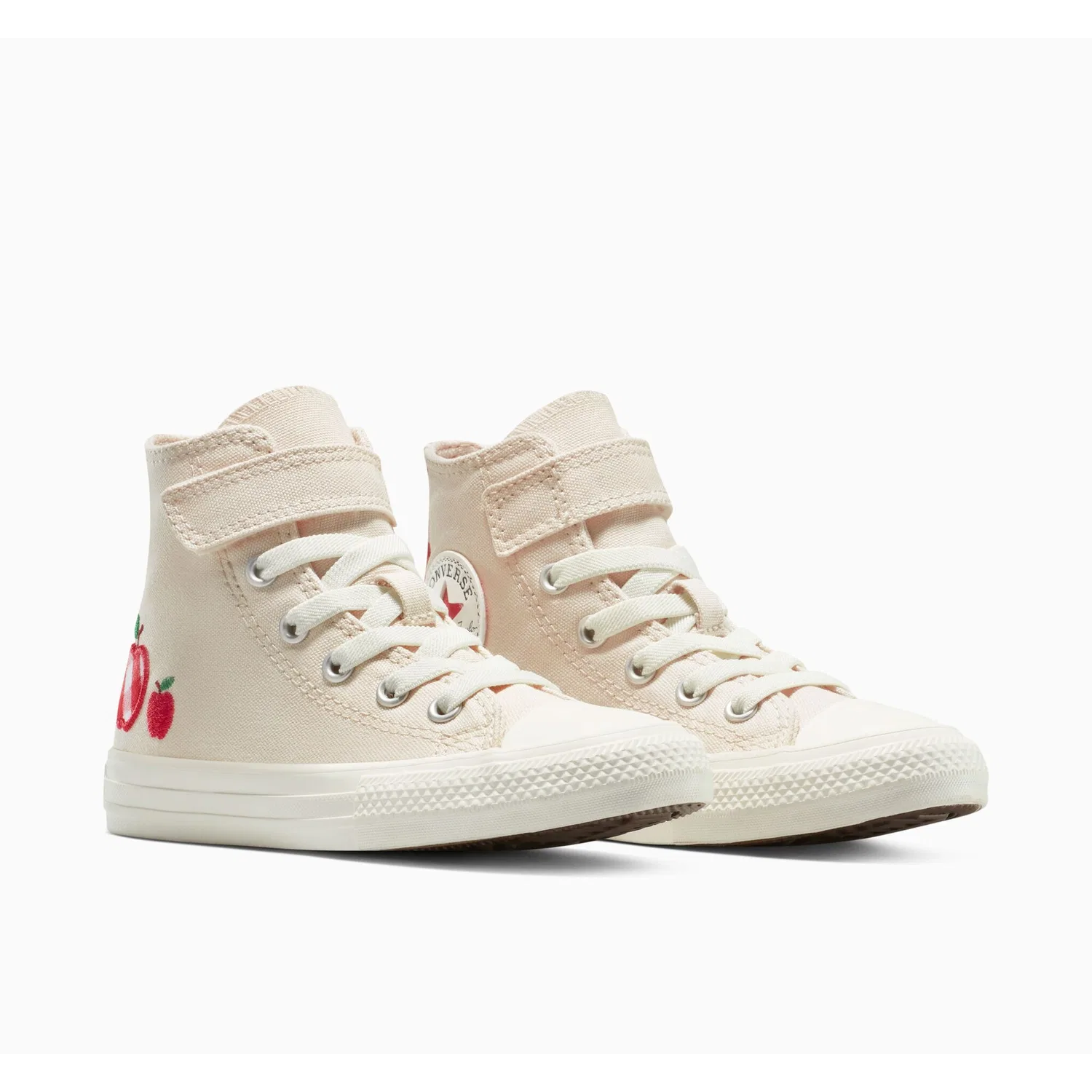 Детские кеды с шахматным принтом Converse, Light Dune/Egret/Red