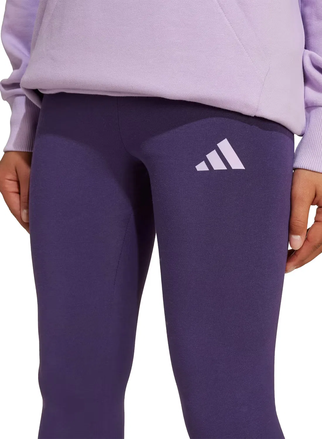 Комплект худи и джоггеры с капюшоном Youth Adidas, фиолетовый — фото 4