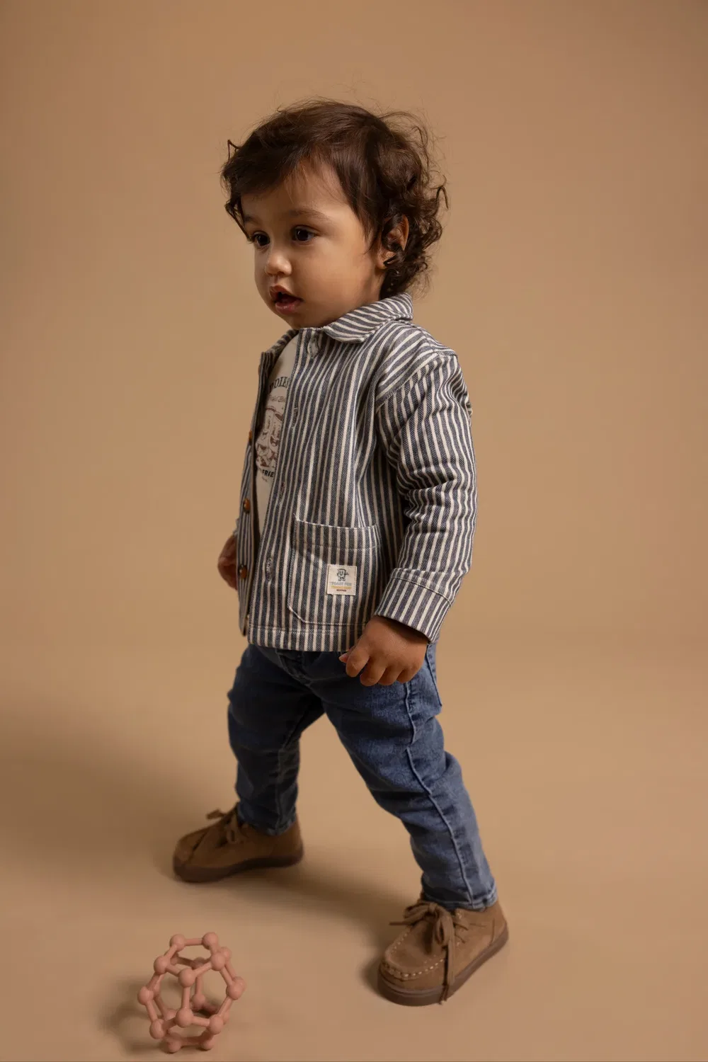 Джинсы свободного кроя Medium Denim Noppies, синий — фото 3