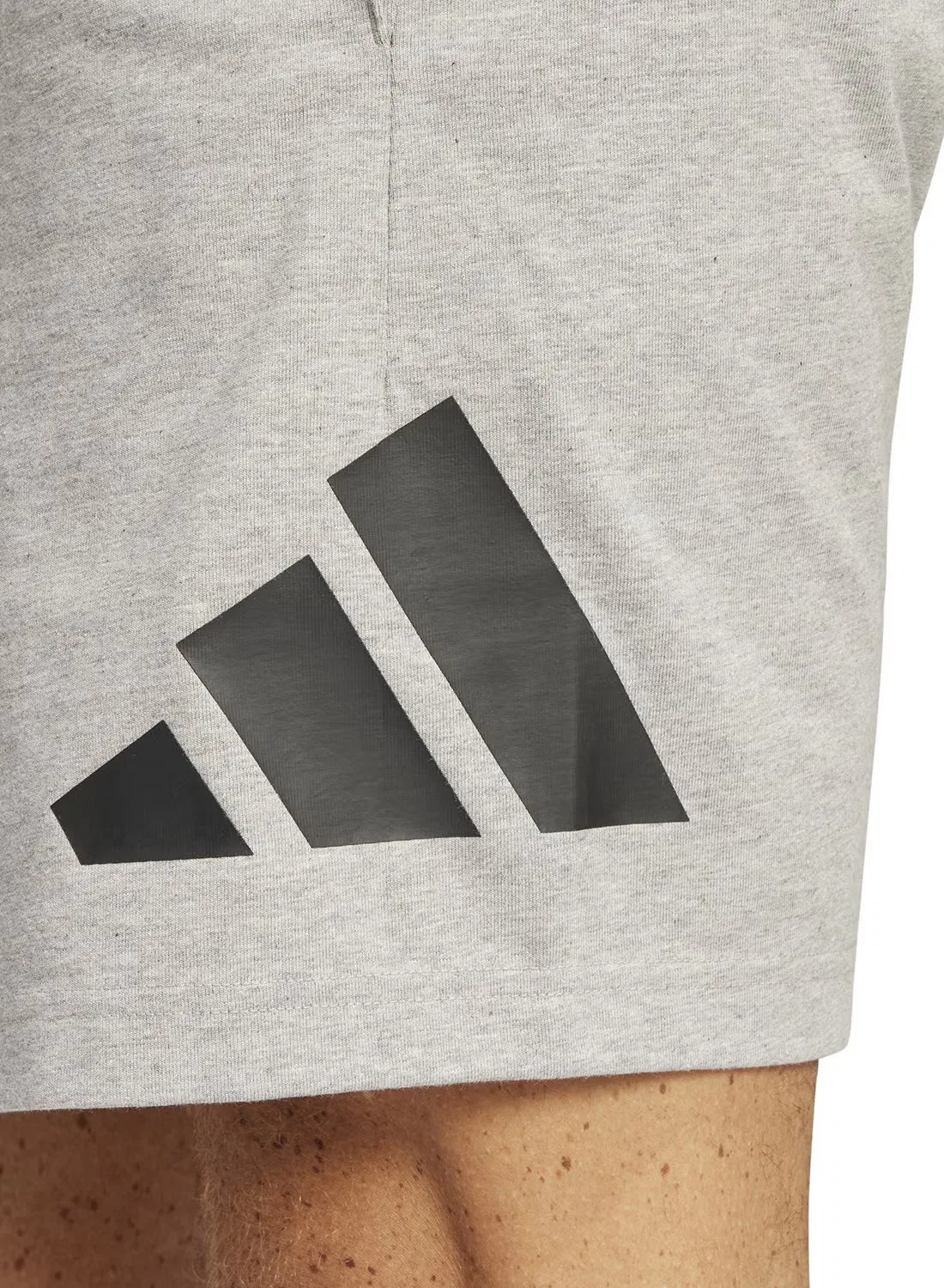 Шорты спортивные с логотипом Essentials Adidas, серый — фото 3