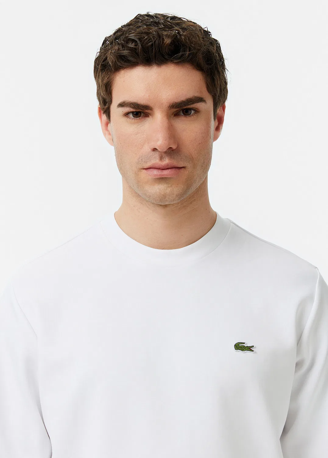 Свитшот Lacoste Classic Fit, белый — фото 4