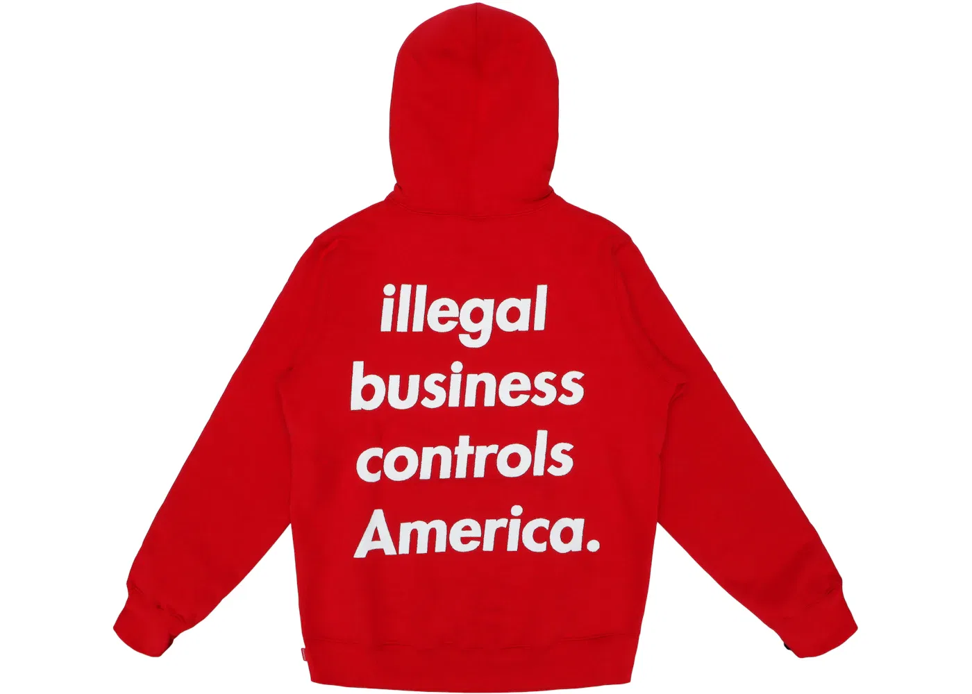 Мужской худи с принтом Illegal Business Sweatshirt Supreme, Red