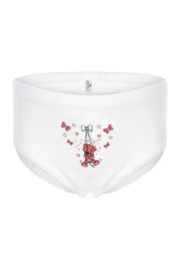 Детский комплект трусов для девочек хлопковый Erdem, White