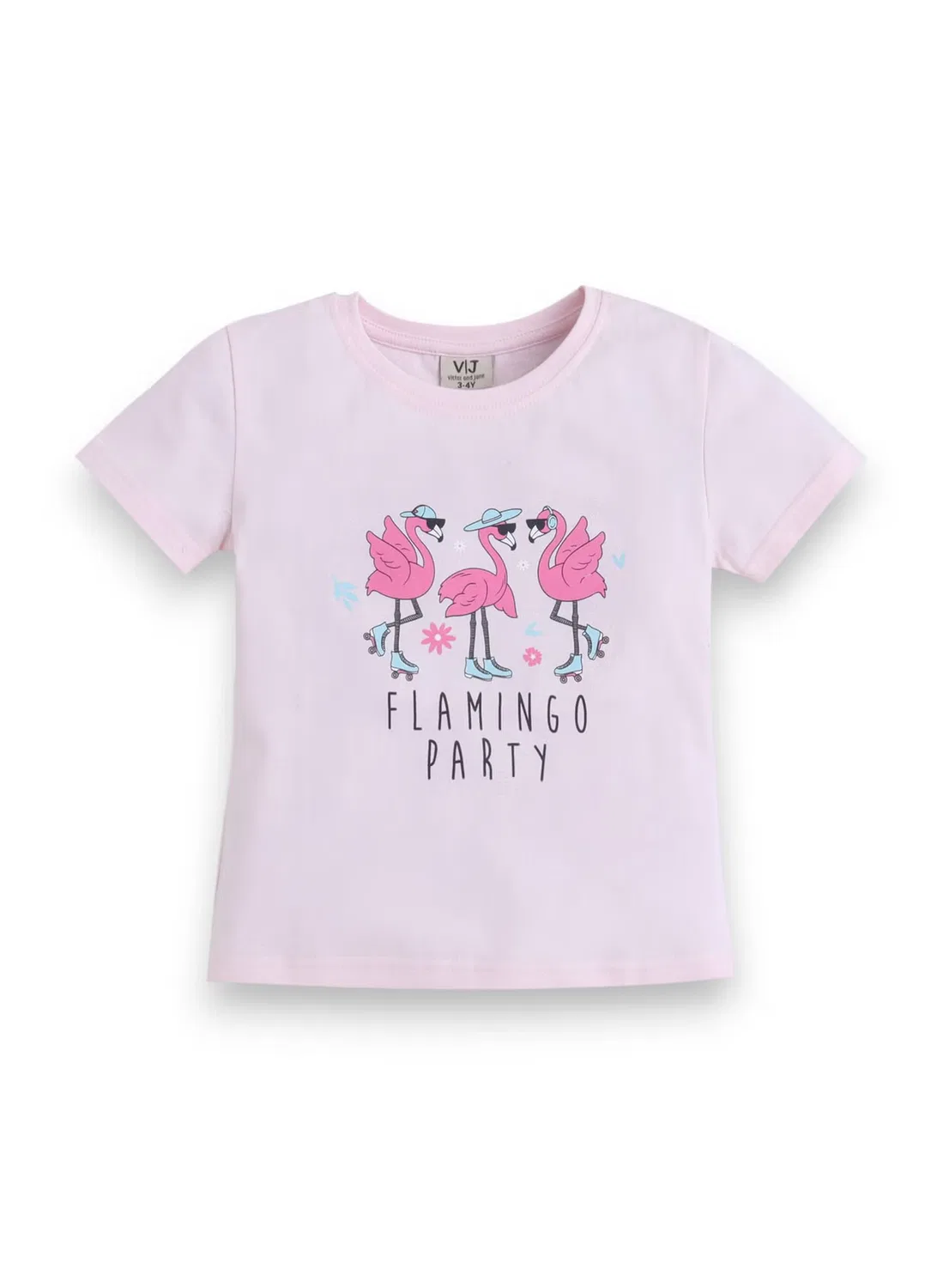 Комплект пижамы с принтом фламинго, модель Flamingo Print, Victor And Jane, розовый — фото 4