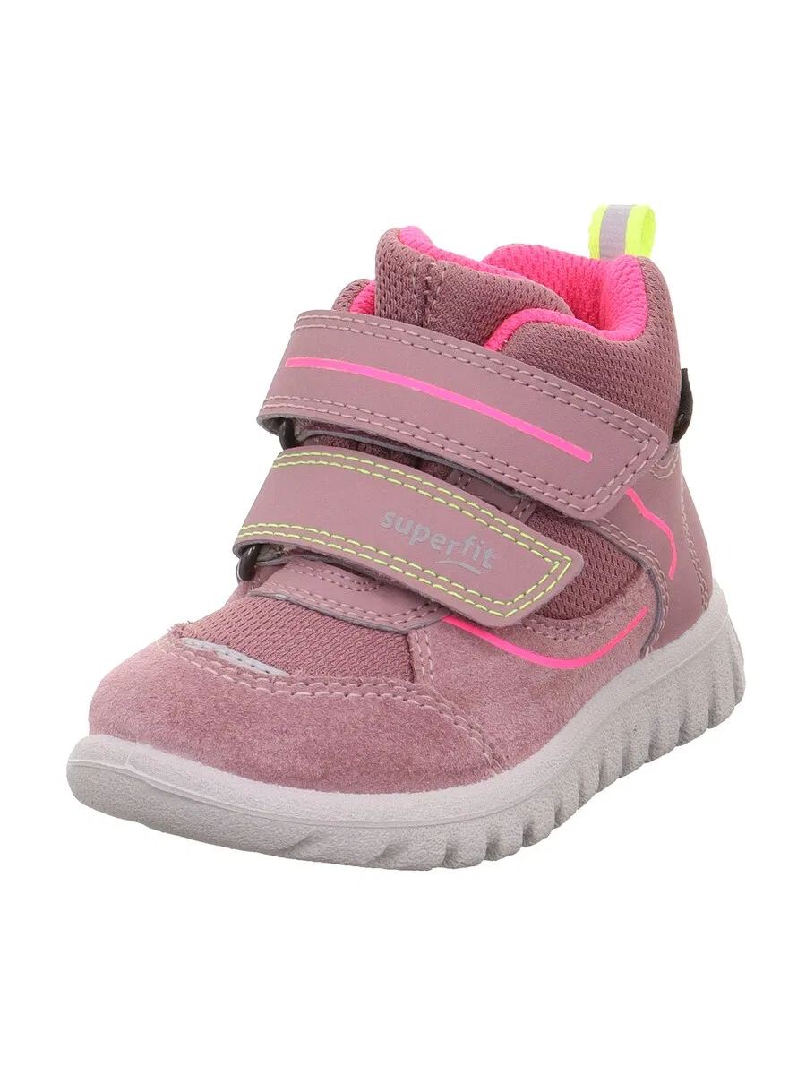 Детские кроссовки SUPERFIT First-Step 'SPORT7 MINI' сливового цвета