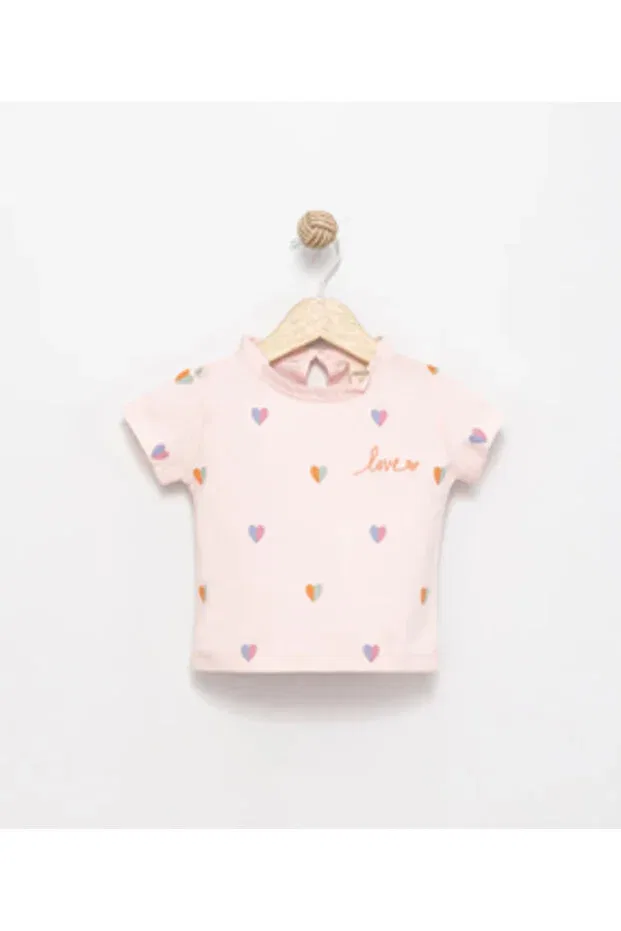 Детская футболка с коротким рукавом Babydoll, Pink