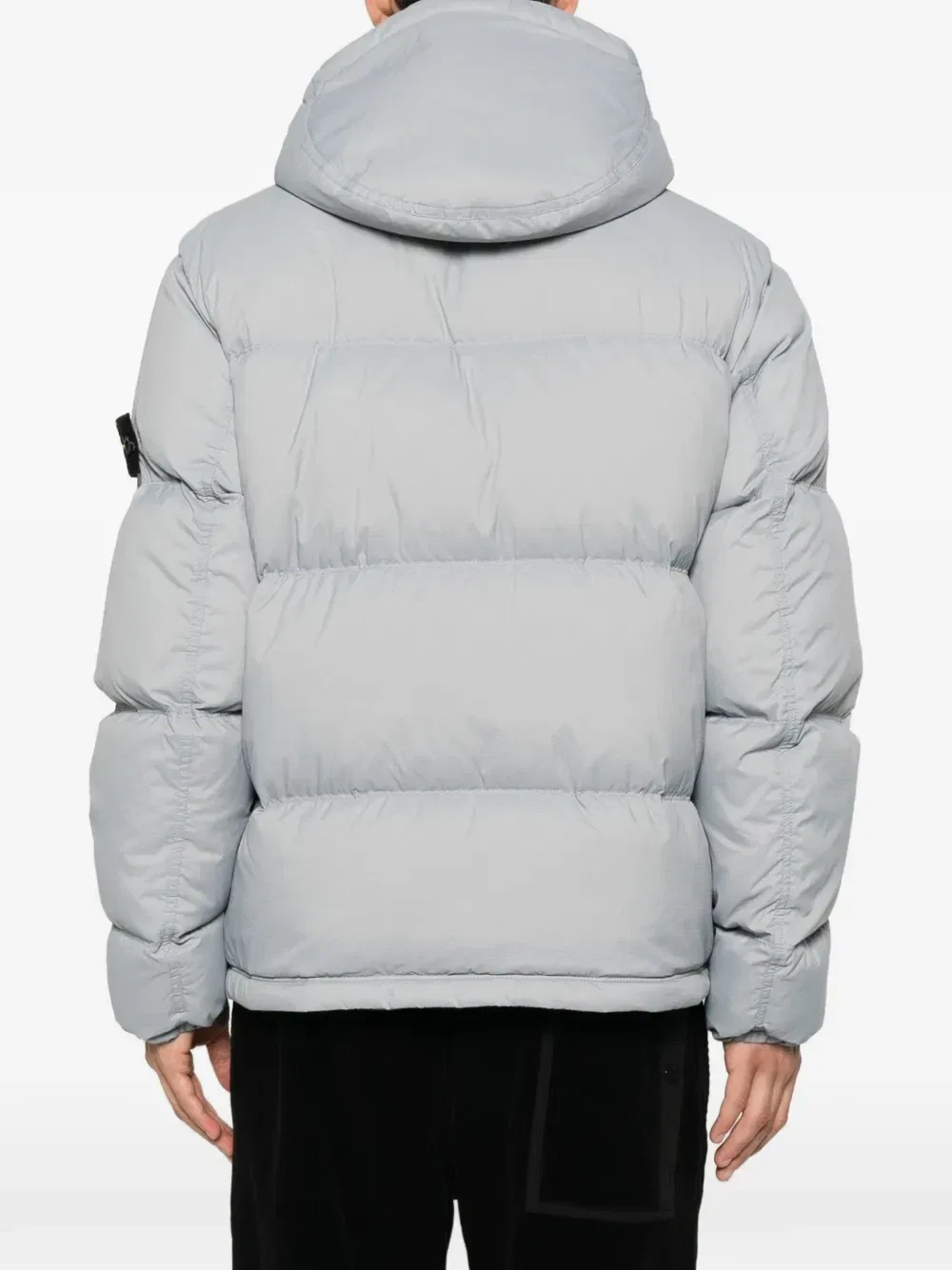 Утепленная куртка с капюшоном из матового рипстоп-кордуры Stone Island, серый — фото 4