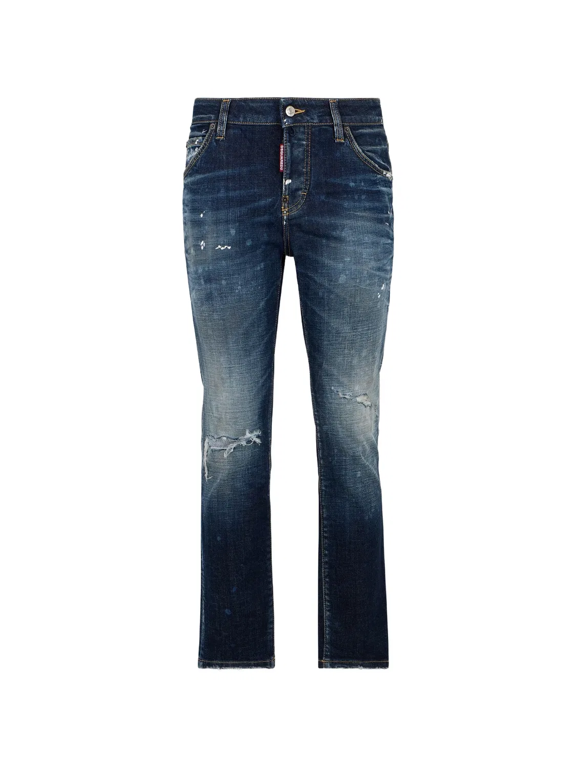 Джинсы Dark Dirty Teddy с эффектом потертостей DSQUARED2, синий