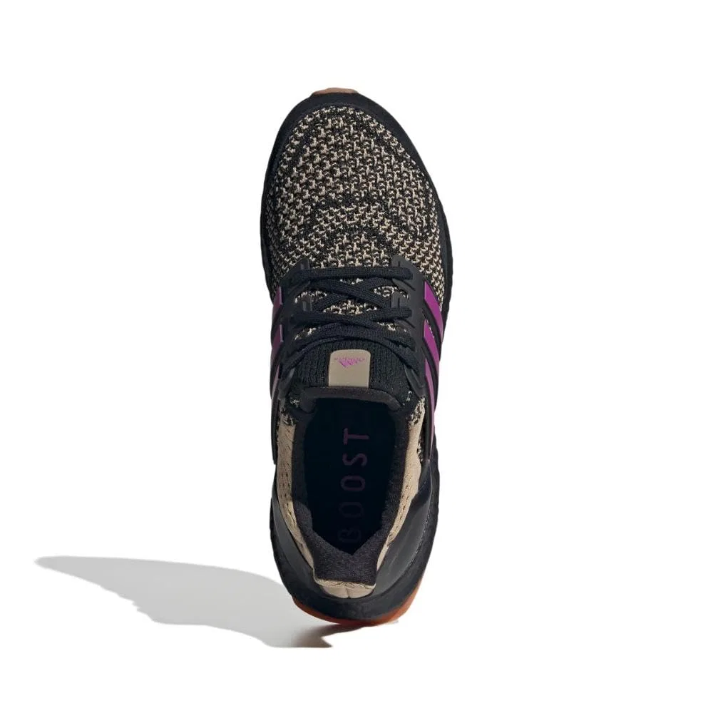 Детские кроссовки без шнурков Ultraboost 1.0 Adidas, Hot Sandstone Burst Purple Black — фото 3