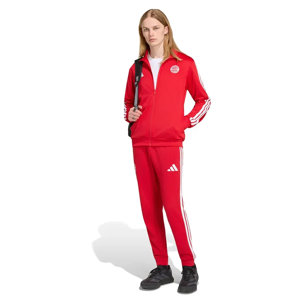 Мужской свитшот с длинным рукавом Adidas FC Bayern Munich DNA, Red — фото 4