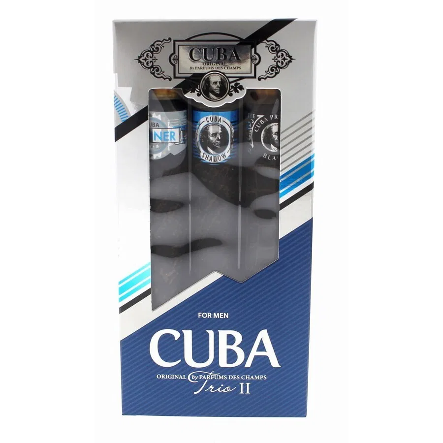 Набор парфюмерной воды Cuba Original Trio II Shadow, Winner, Prestige Black, 35 мл x 3