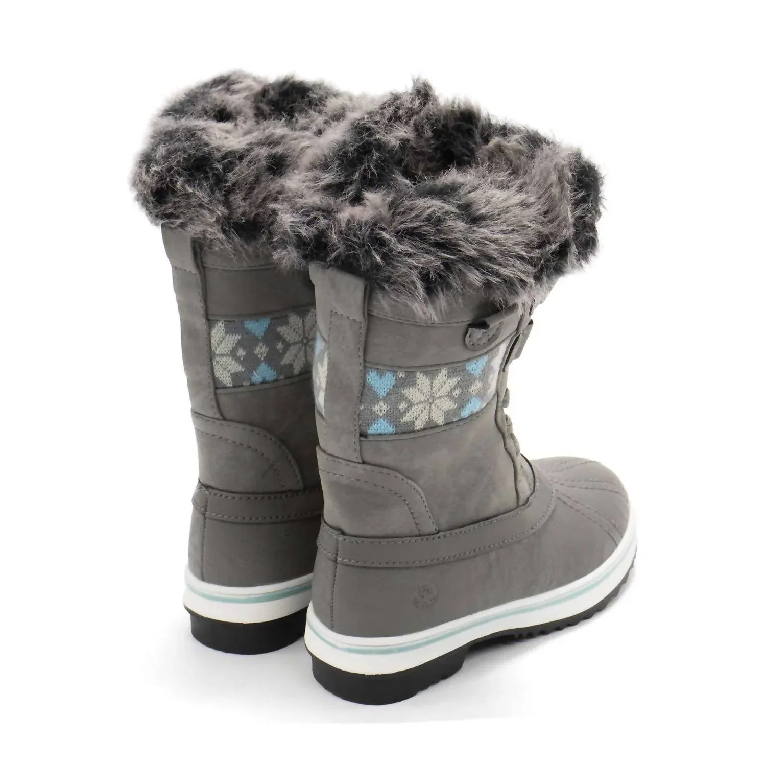 Детские зимние ботинки для девочек утепленные Bishop Jr Fashion Boot Northside, Gray — фото 3