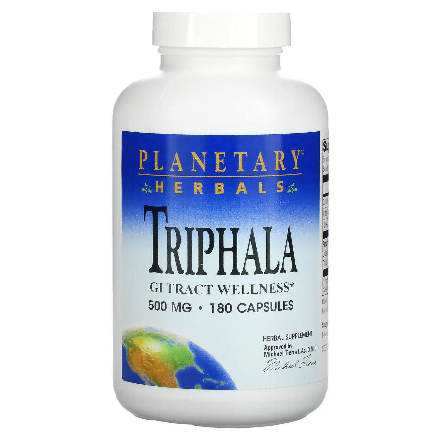 

Planetary Herbals, Triphala, 500 мг, 180 капсул