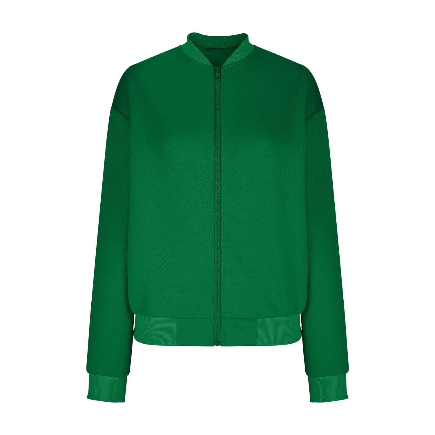 Женская куртка-бомбер с принтом, модель UK Cardigan, бренд, Verde — фото 4