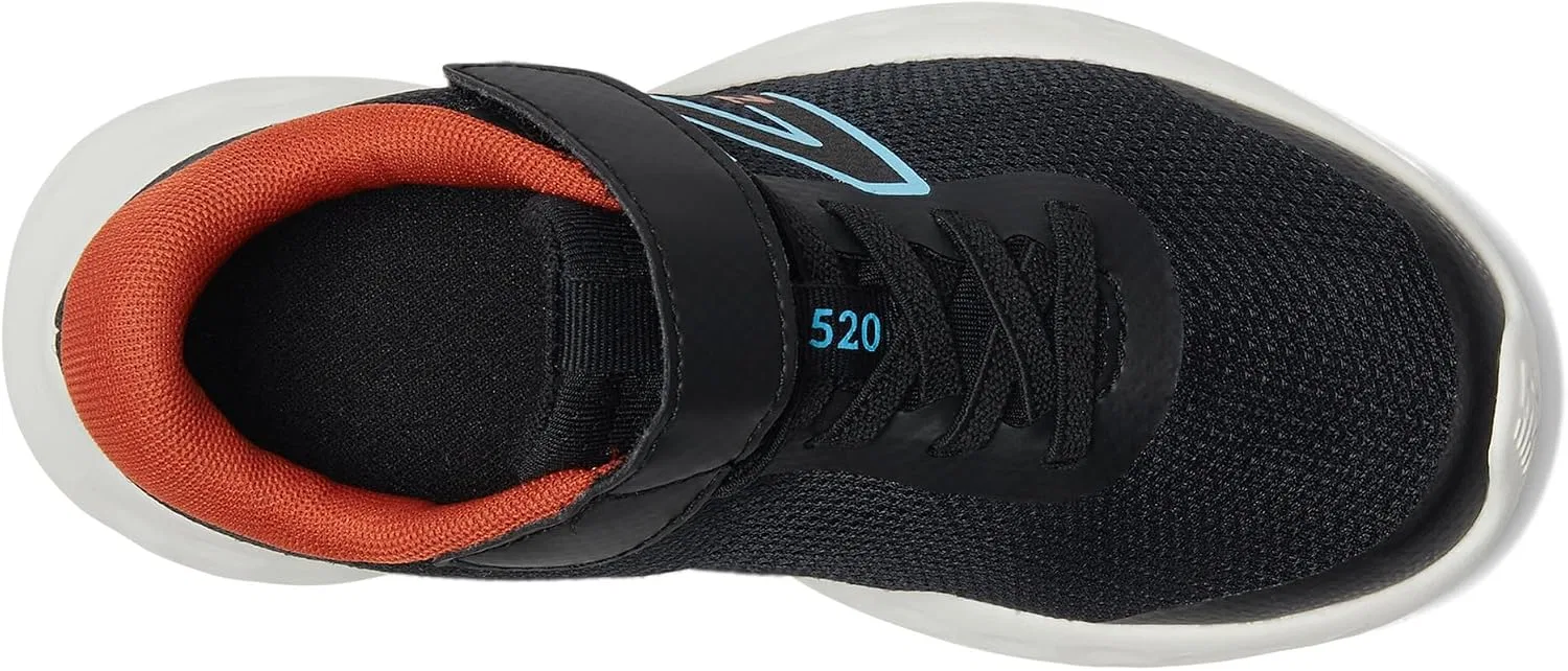 Детские кроссовки для девочек с банджи-шнуровкой New Balance, Black/Team Sky Blue/Infield Clay — фото 2