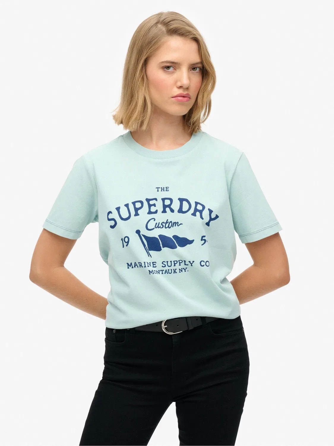 Футболка Heritage Hamptons Superdry, синий — фото 2