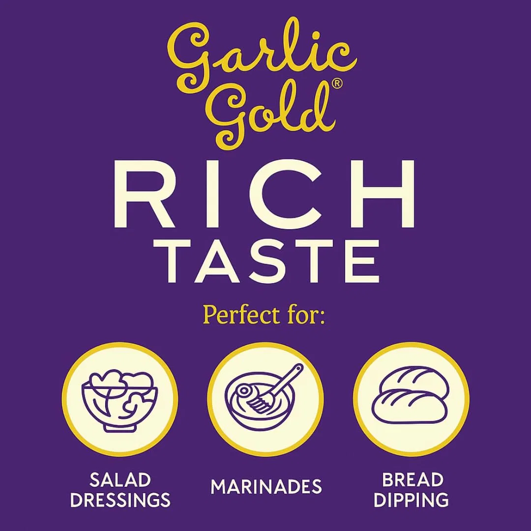 Органическое оливковое масло экстра вирджин с жареным чесноком, Garlic Gold, набор 6 шт, 500 мл — фото 3