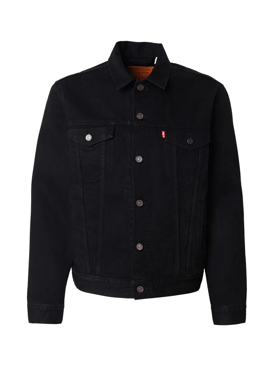 Куртка LEVI'S Between-Season 'The Trucker' черного цвета