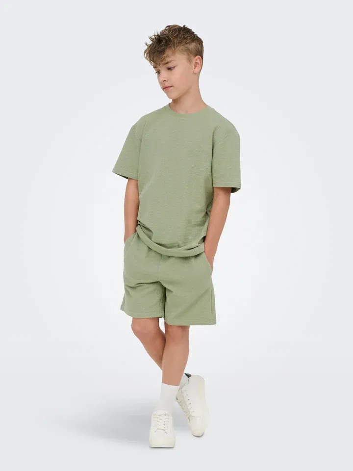 Шорты хлопковые Kian Only & Sons Junior, хаки — фото 2
