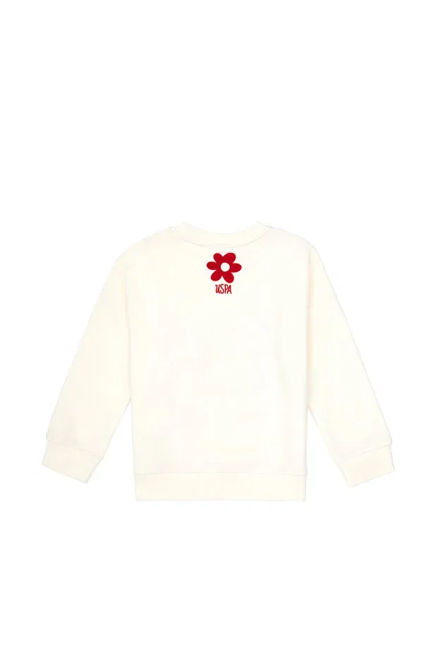 Детские свитшот для девочек с круглым вырезом U.S. Polo Assn., Multicolor — фото 4