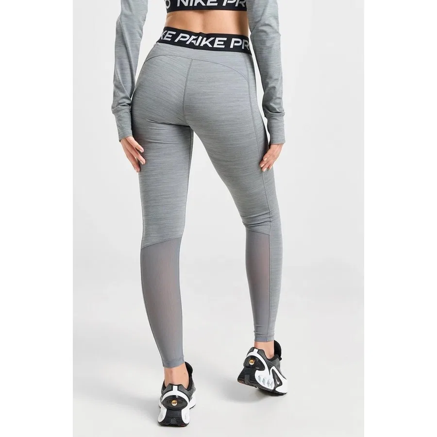 Женские леггинсы с принтом Pro 365 Dri Fit Nike, Серый меланж — фото 2
