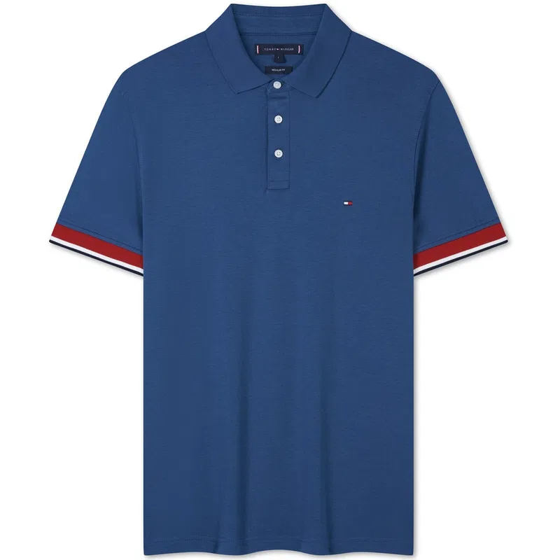 Мужское поло Tommy Hilfiger, Цвет Sapphire Blue DBZ