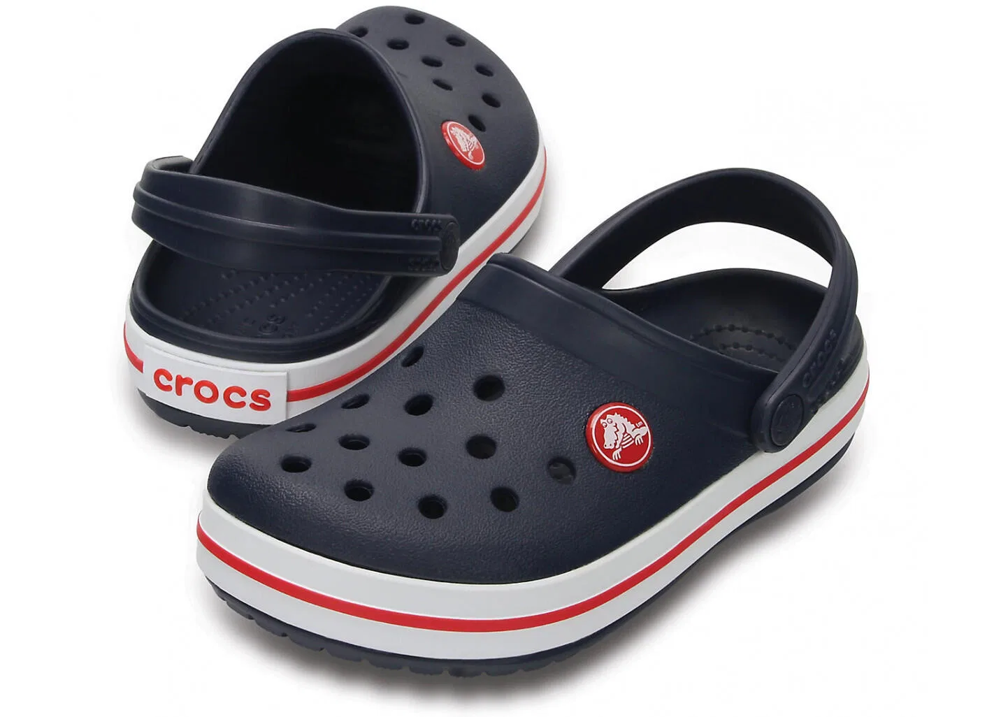 Детские сабо Crocband Crocs, Navy Red — фото 3