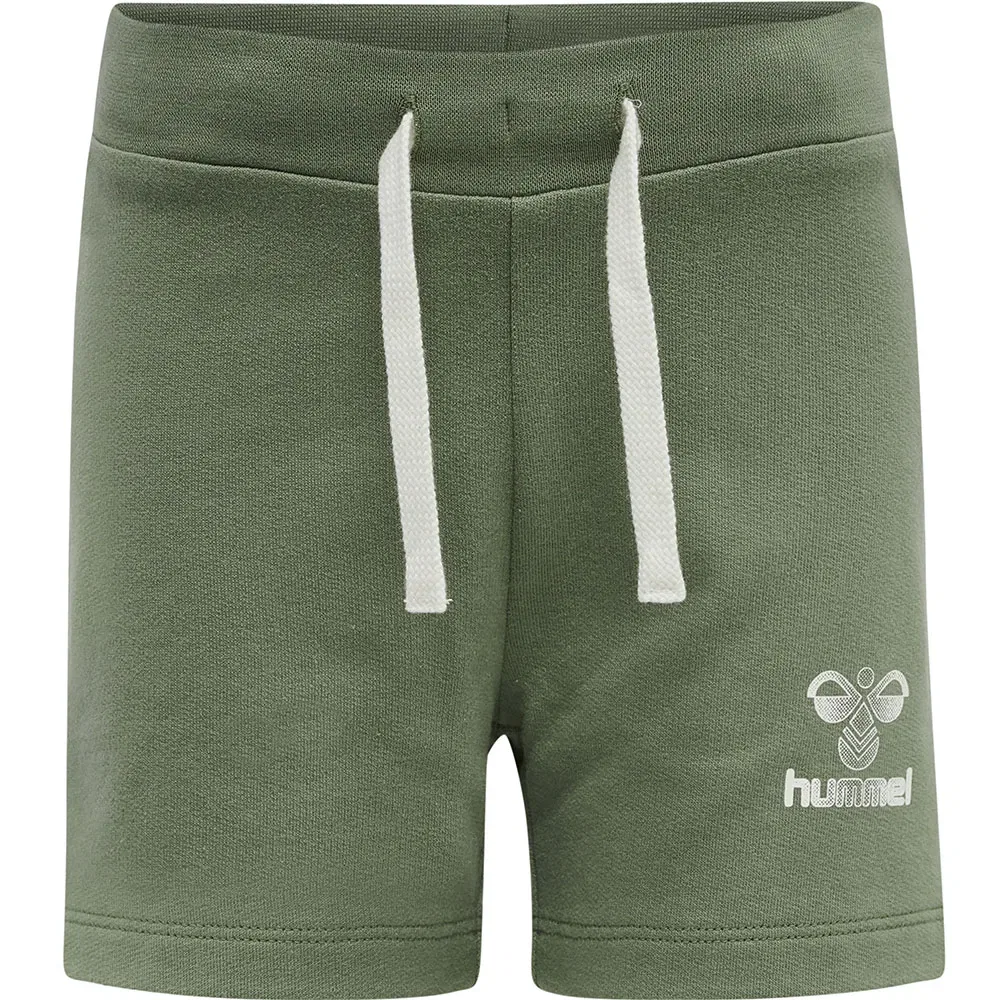 Детские шорты для девочек из футера hmlPROUD SHORTS GIRL Hummel, Green