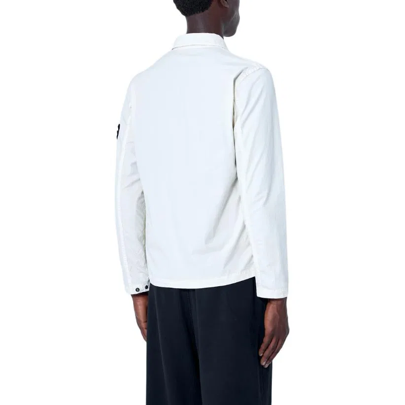 Мужская рубашка с длинным рукавом White FW26 Shirts STONE ISLAND — фото 3