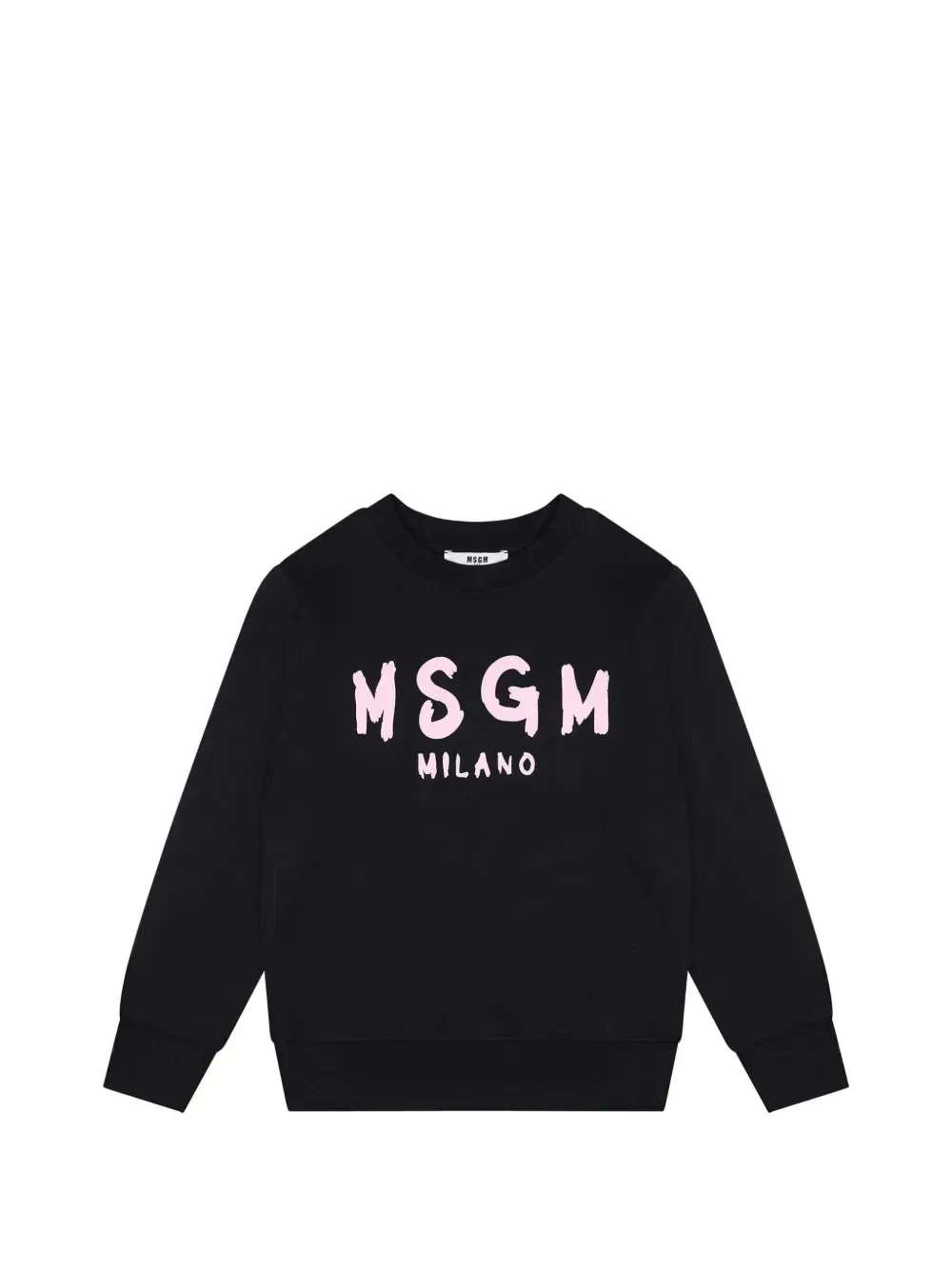 Свитшот с логопринтом Msgm Kids, черный