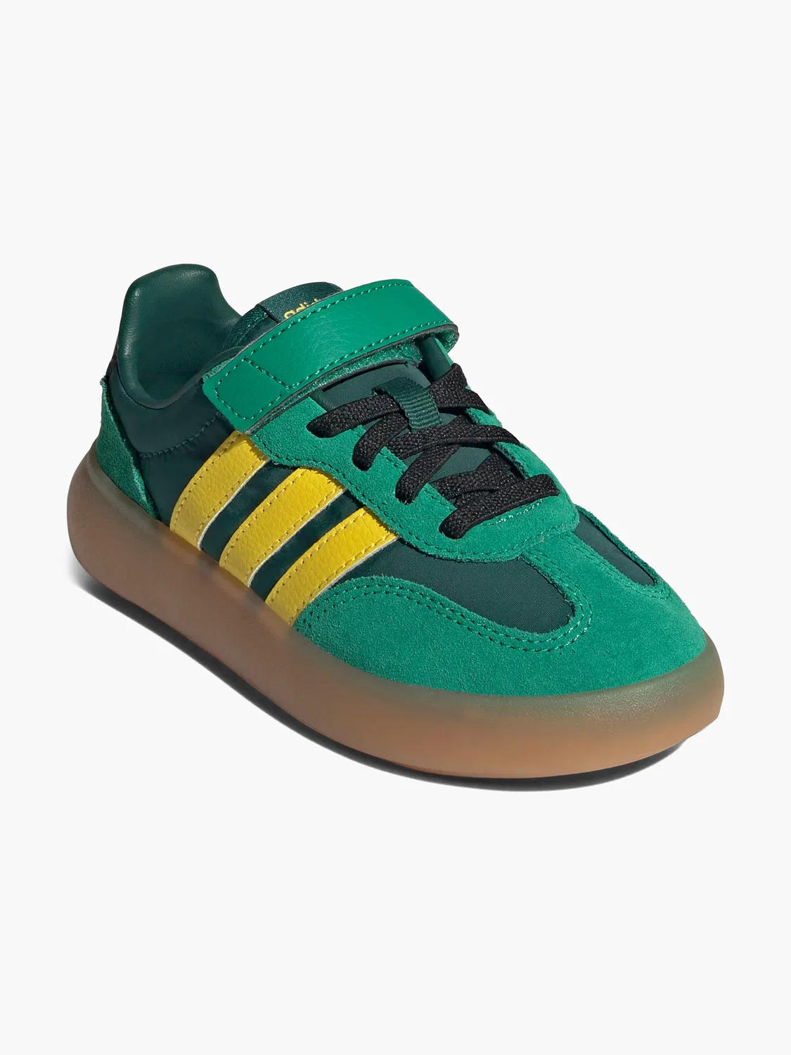 Детские полуботинки на липучках Adidas Barreda Decode EL C, зеленый — фото 2