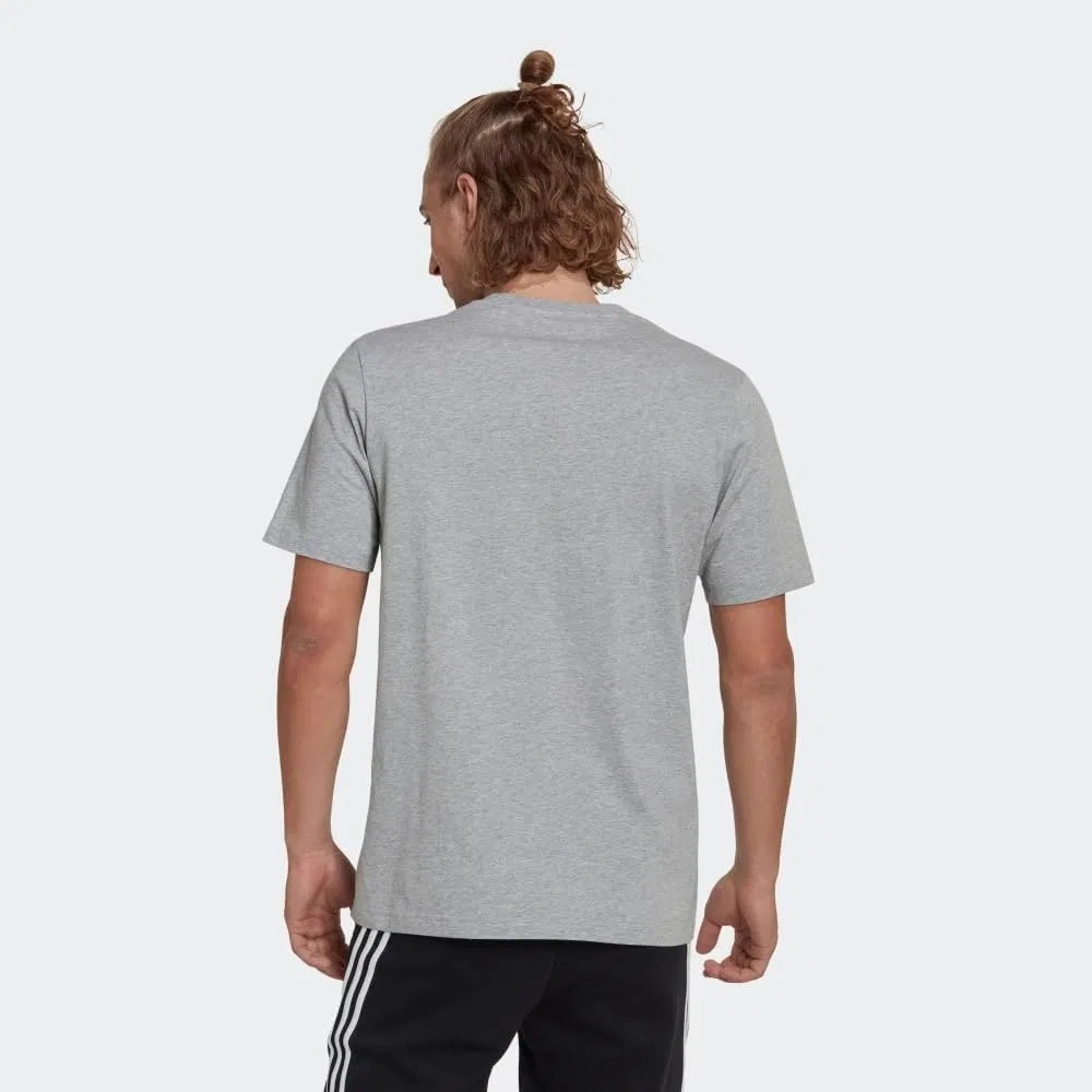 Мужская футболка с камуфляжным принтом adidas, Medium Grey Heather — фото 3