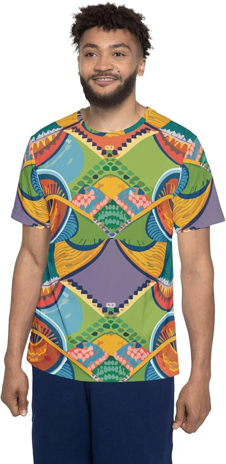 Унисекс футболка с африканским принтом AnjaAfrica, Multicolor — фото 4