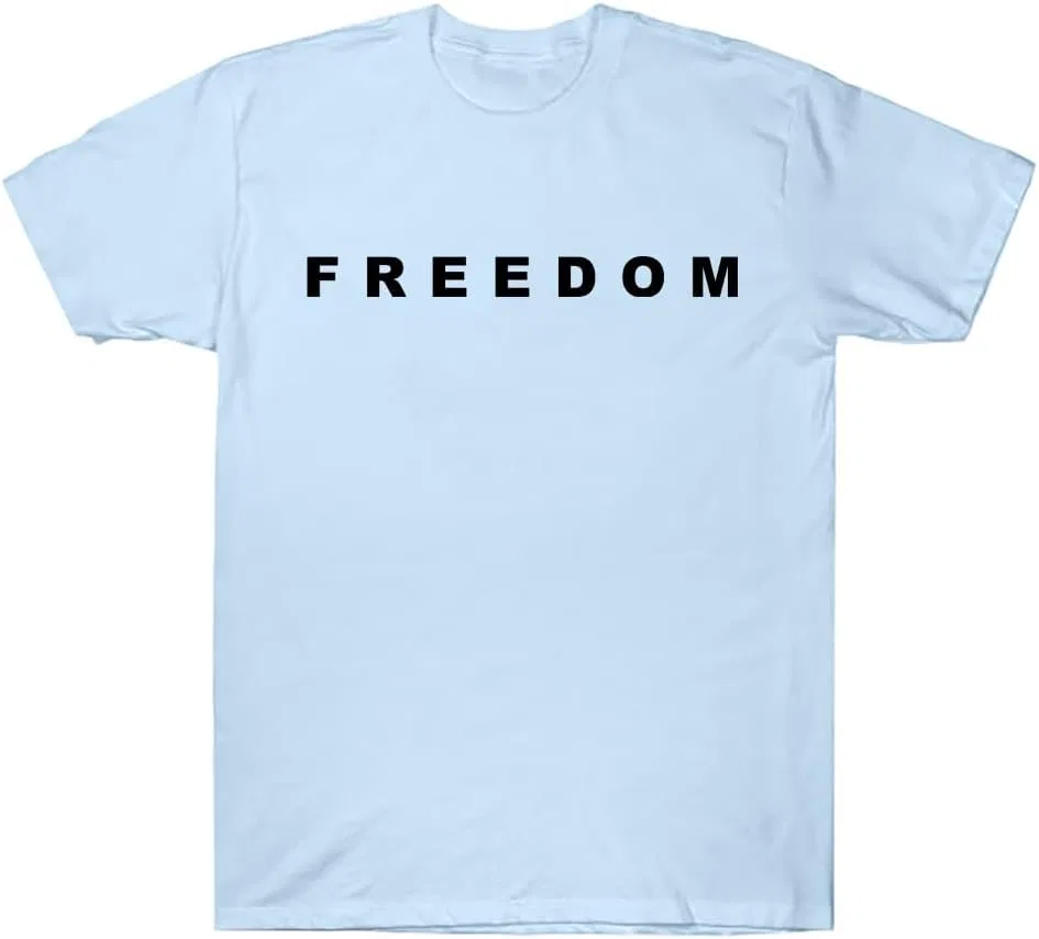 Футболка с графическим принтом Freedom Shirt, Light Blue